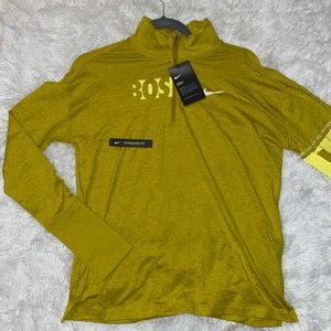 Nike Boston Marathon 1/4 Zip Pullover Running Sweater